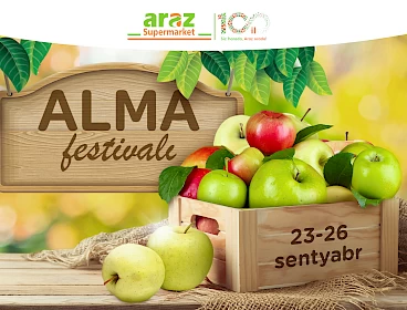 "Araz"da Alma festivalı (23-26 sentyabr)