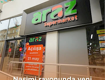 Nəsimi rayonunda yeni "Araz" Supermarket ! (31.05.2023)