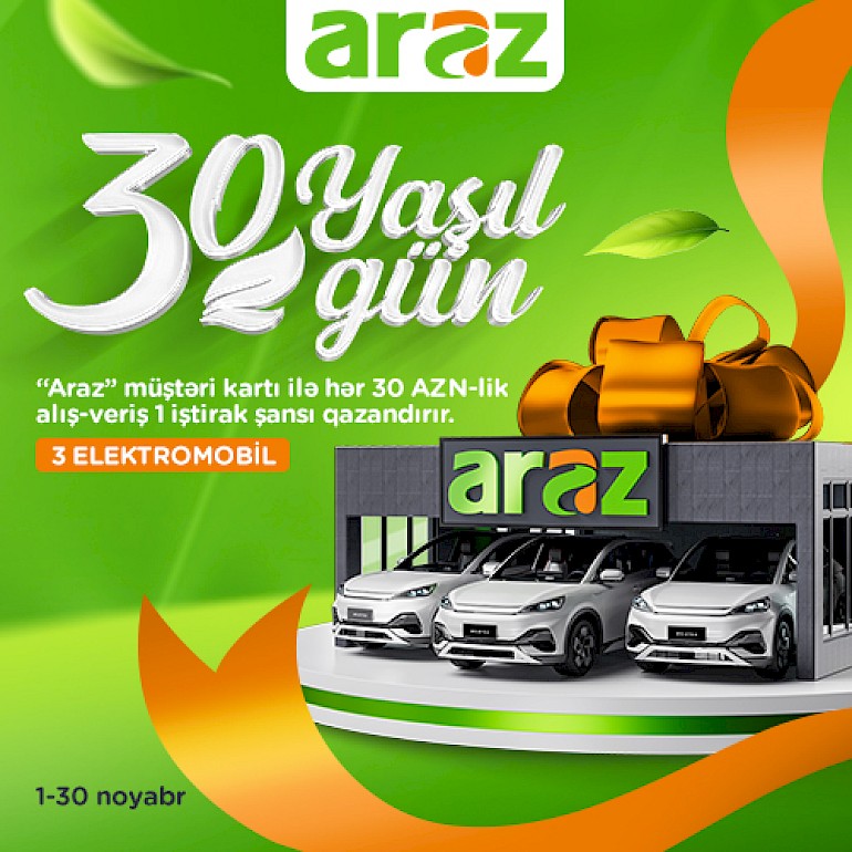 “Araz”da 30 Yaşıl Gün lotereyası!