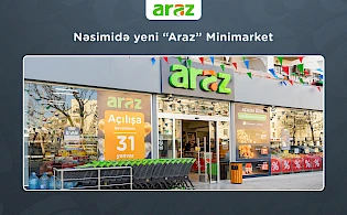 Nəsimidə yeni "Araz" Minimarket (31.01.2025)