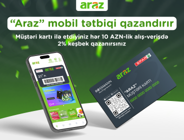 “Araz” mobil tətbiqi qazandırır