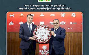 “Araz” supermarketlər şəbəkəsi 7-ci “Brand Award Azerbaijan”nın qalibi oldu